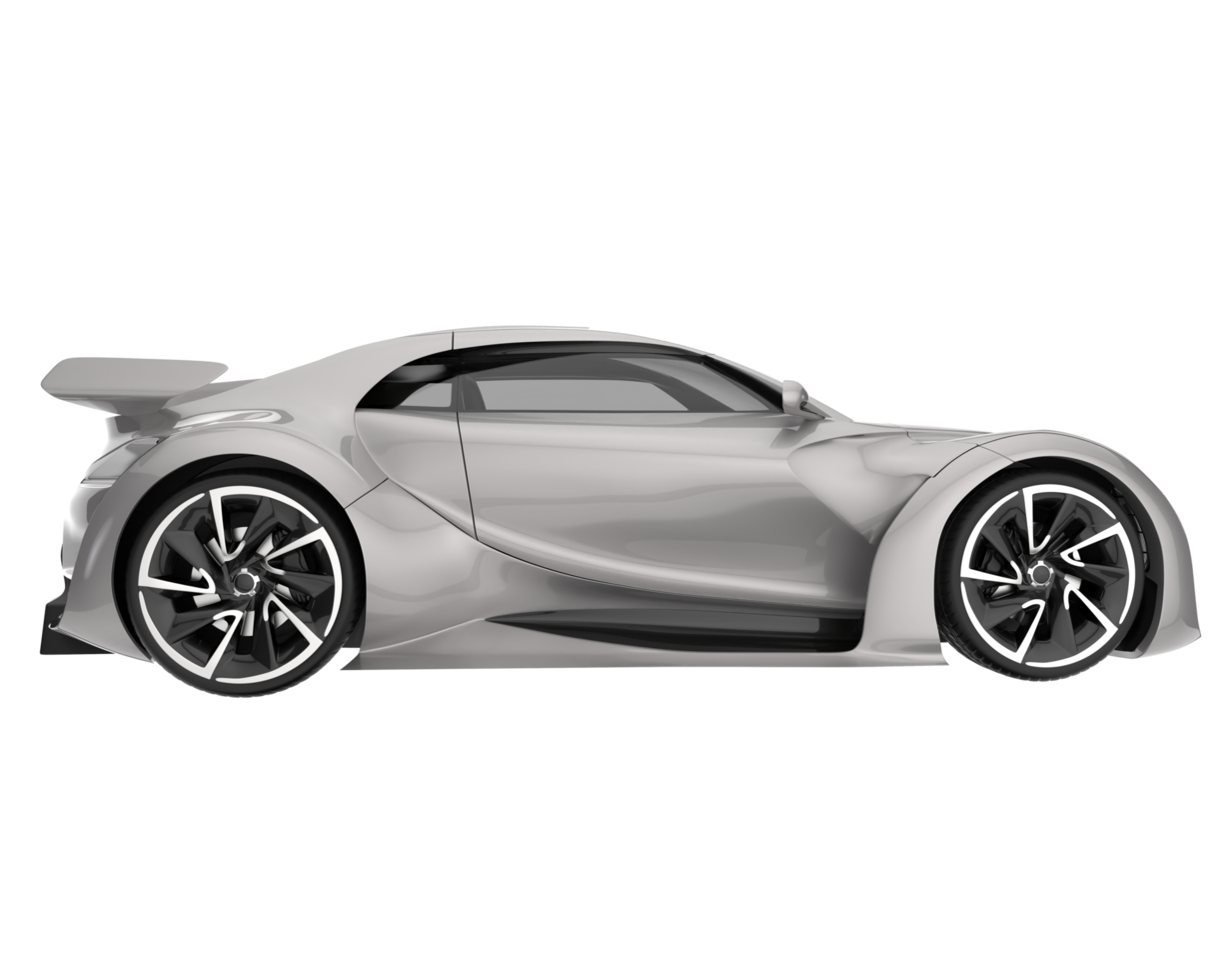 carro esporte isolado em fundo transparente. renderização 3D - ilustração png