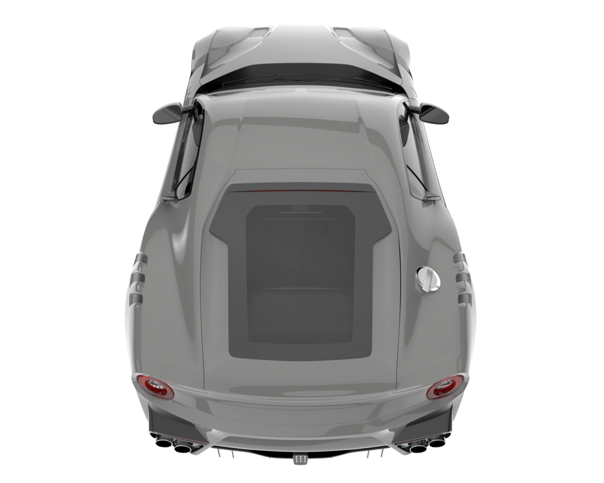 voiture de sport isolée sur fond transparent. rendu 3d - illustration png