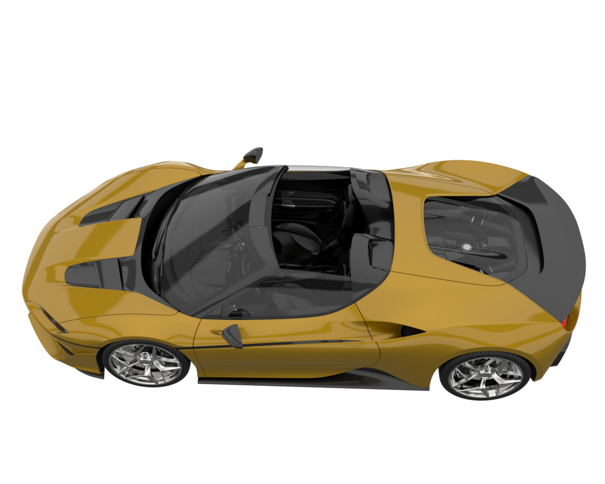 Sport car isolated on transparent background. 3d rendering - illustration png
