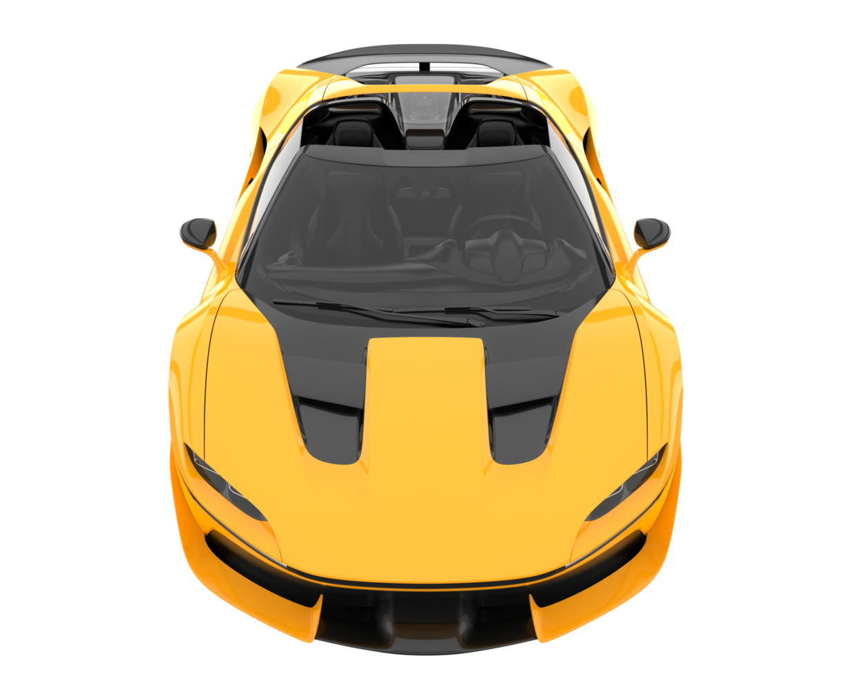 Sport car isolated on transparent background. 3d rendering - illustration png