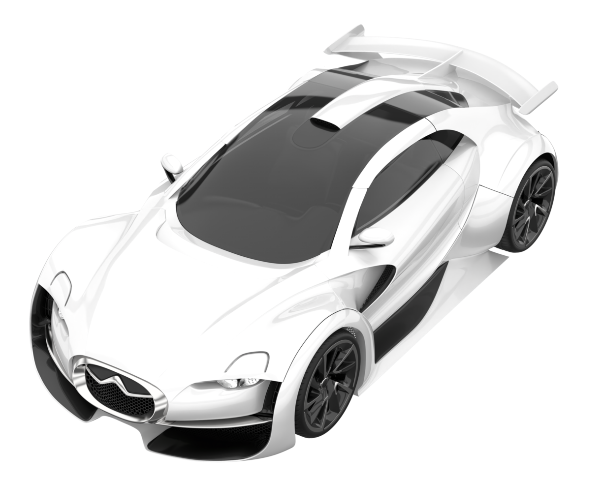 Sport car isolated on transparent background. 3d rendering - illustration png