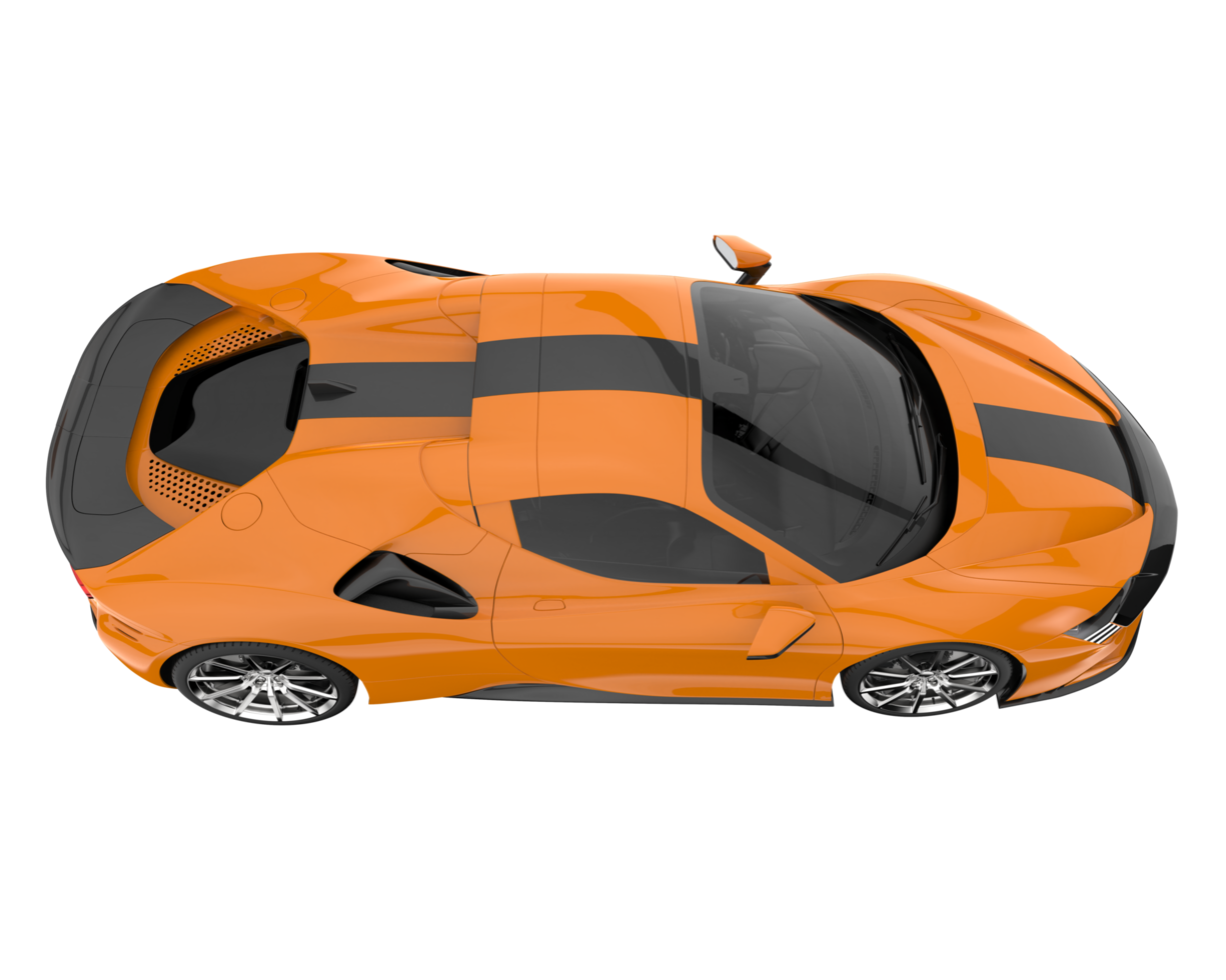 Sport car isolated on transparent background. 3d rendering - illustration png