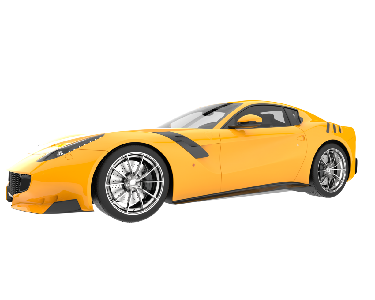 Sport car isolated on transparent background. 3d rendering - illustration png