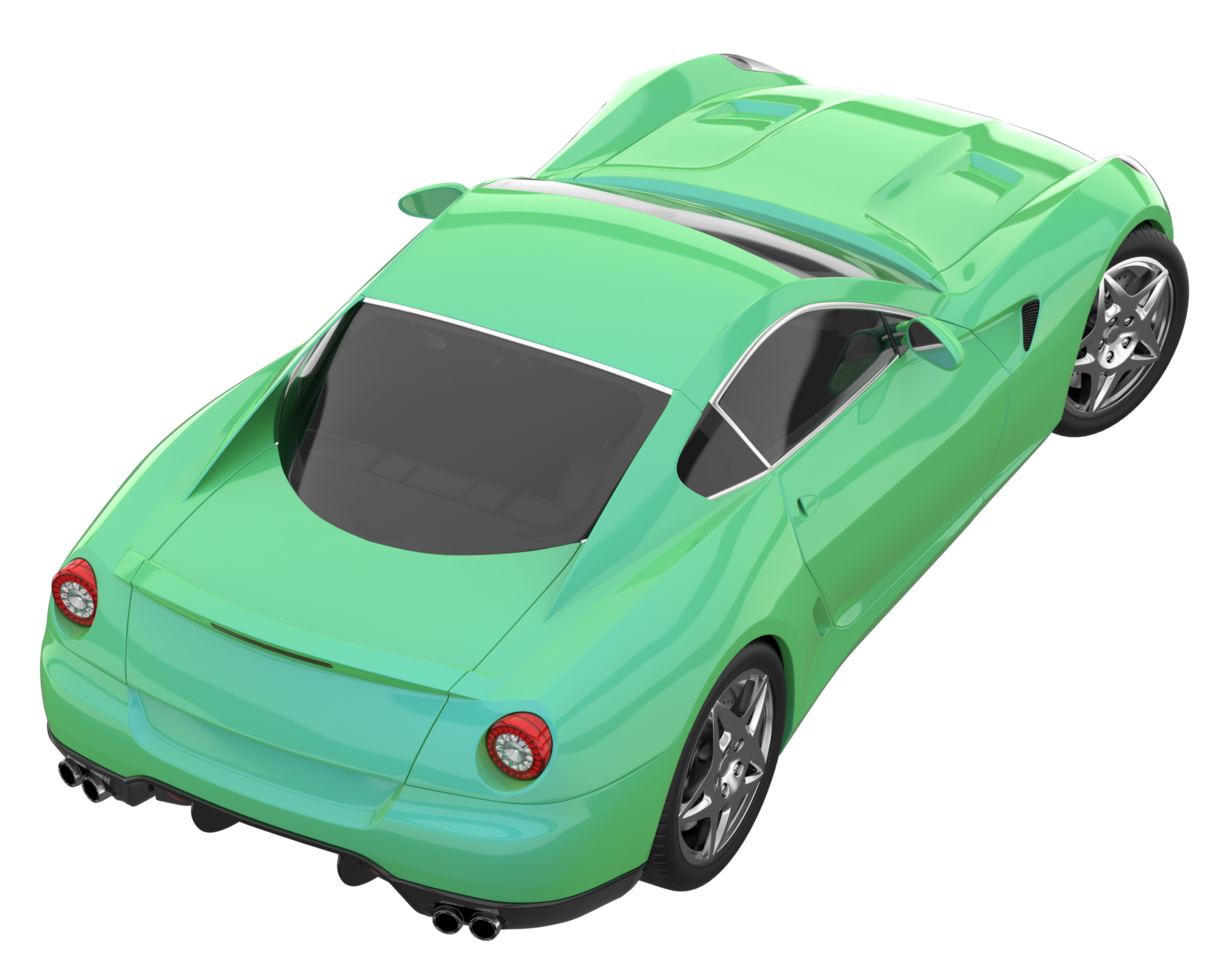 Sport car isolated on transparent background. 3d rendering - illustration png