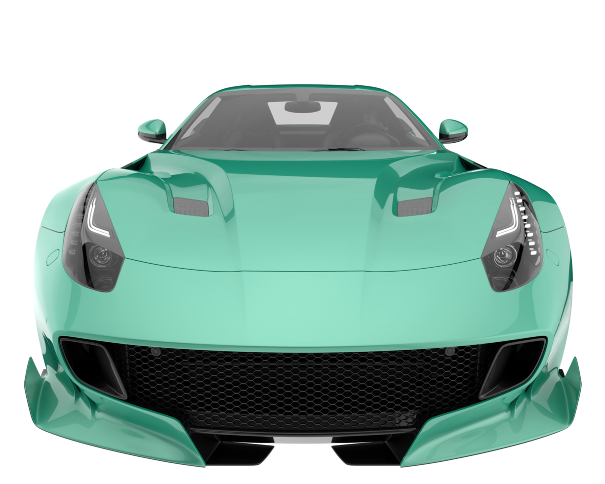 Sport car isolated on transparent background. 3d rendering - illustration png