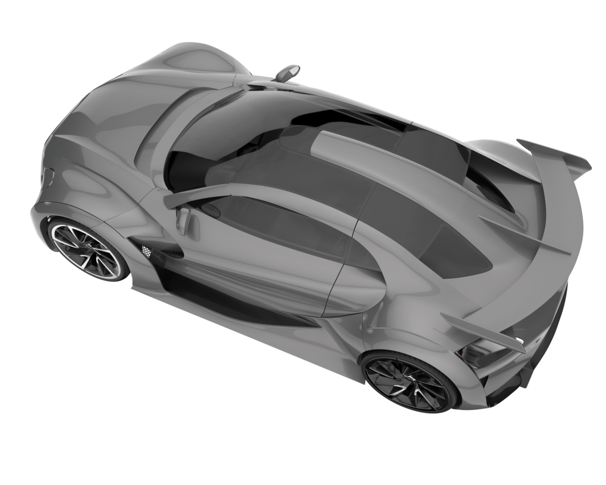 voiture de sport isolée sur fond transparent. rendu 3d - illustration png