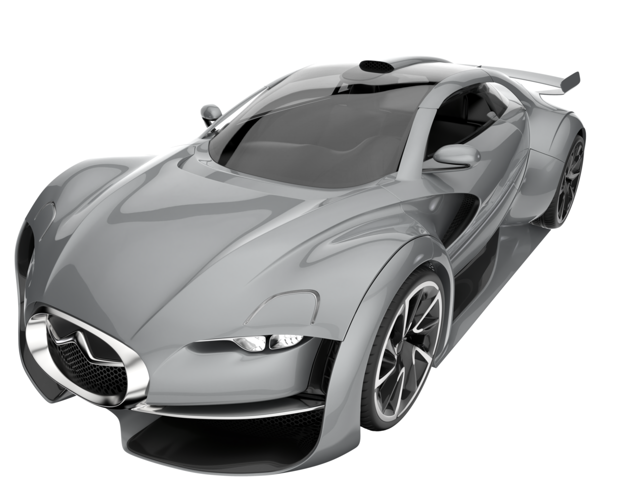 Sport car isolated on transparent background. 3d rendering - illustration png