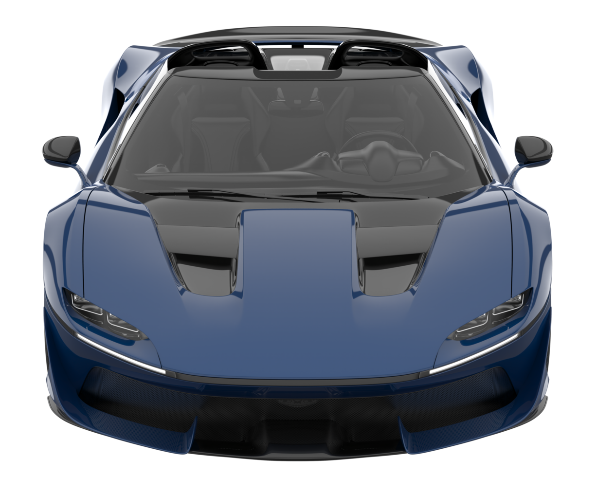 Sport car isolated on transparent background. 3d rendering - illustration png