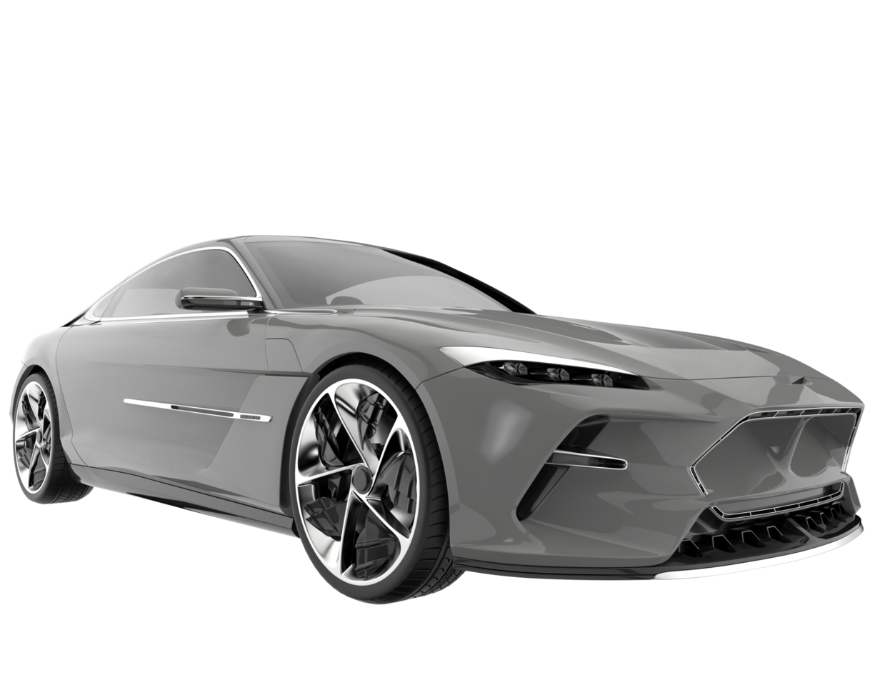 carro esporte isolado em fundo transparente. renderização 3D - ilustração png