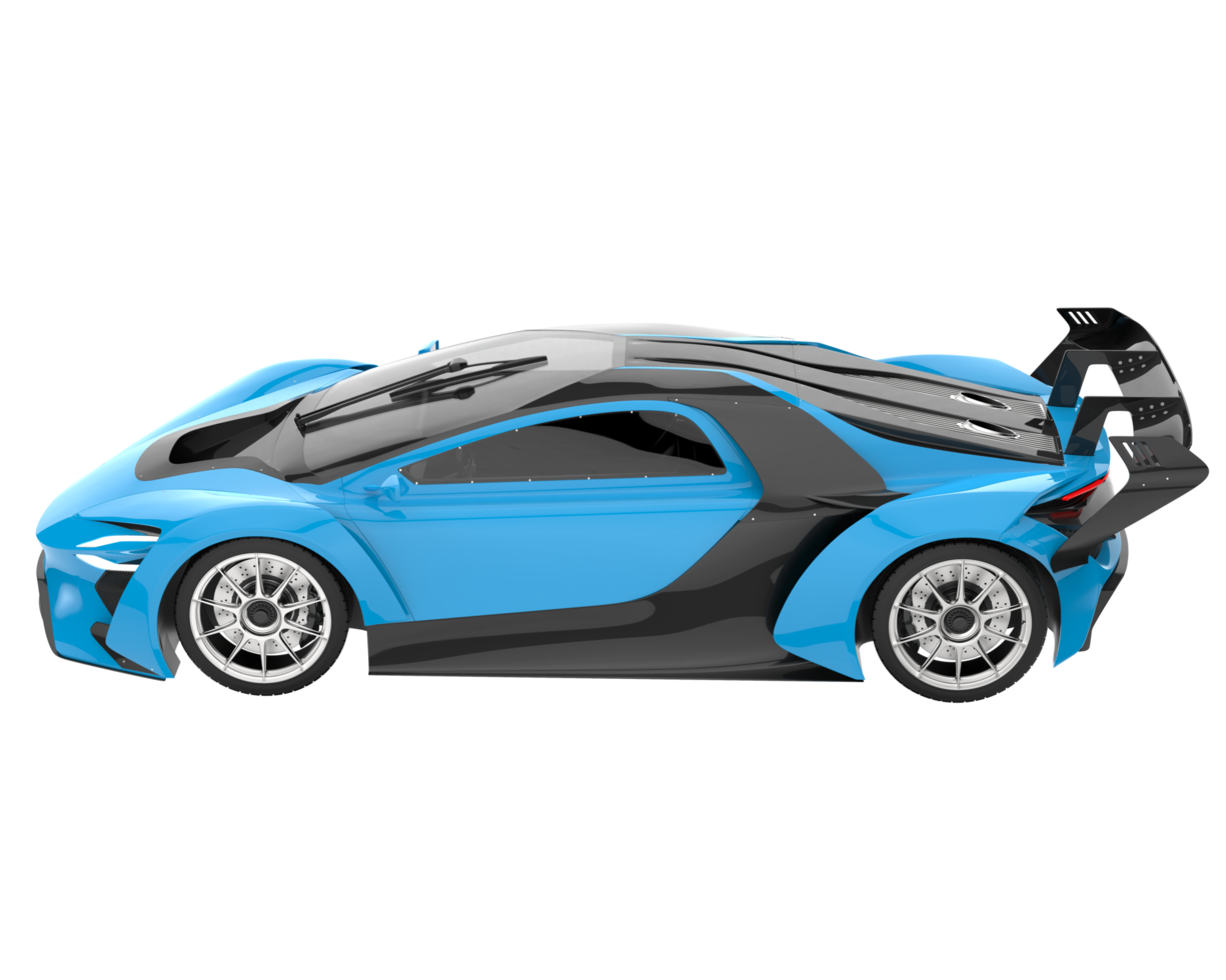 Sport car isolated on transparent background. 3d rendering - illustration png