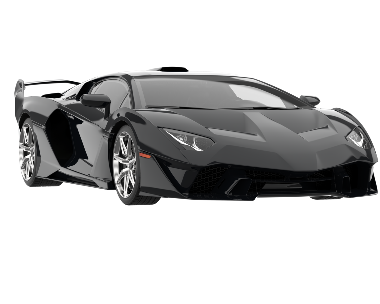 carro esporte isolado em fundo transparente. renderização 3D - ilustração png