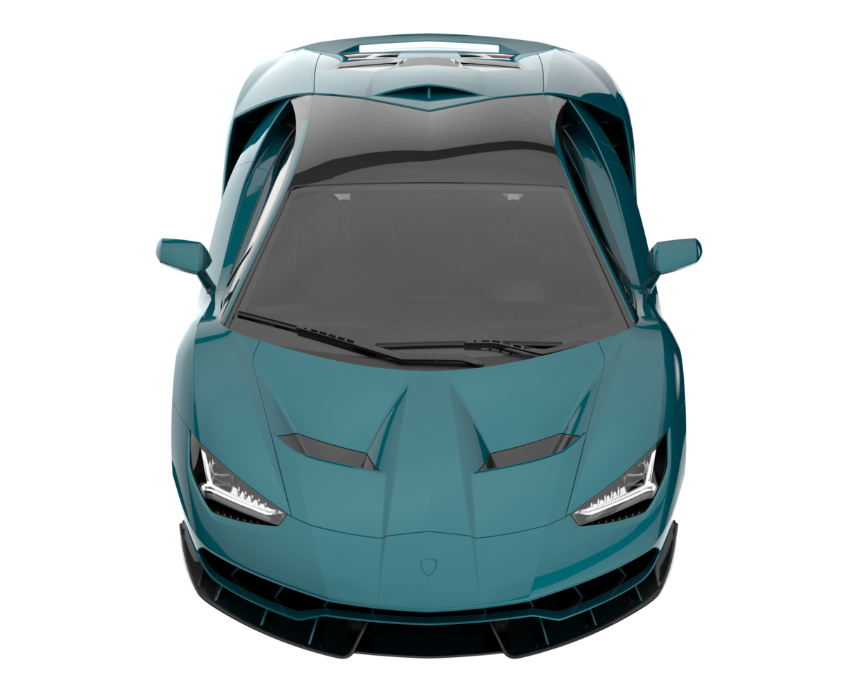 Sport car isolated on transparent background. 3d rendering - illustration png