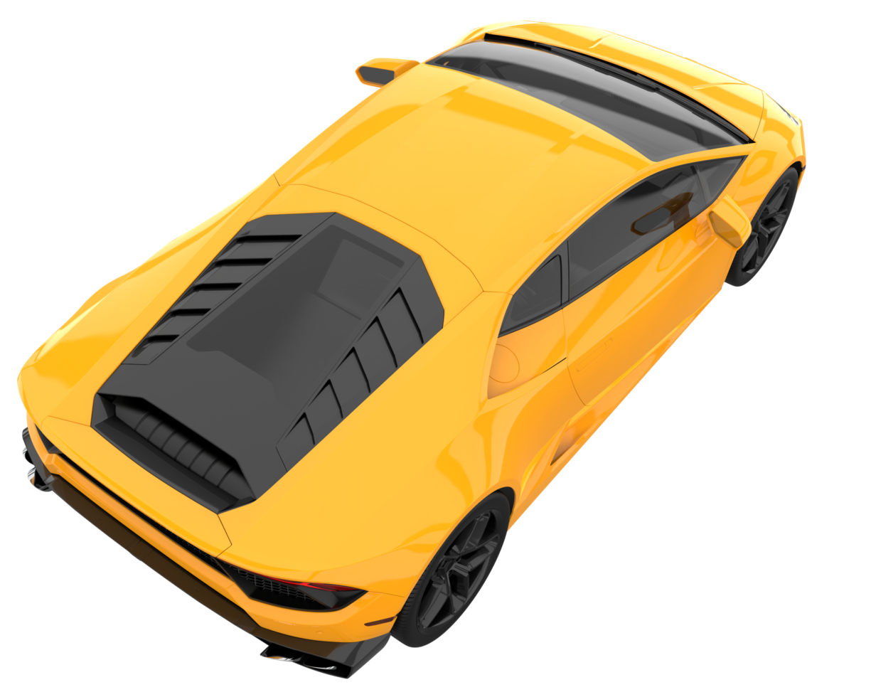 Sport car isolated on transparent background. 3d rendering - illustration png