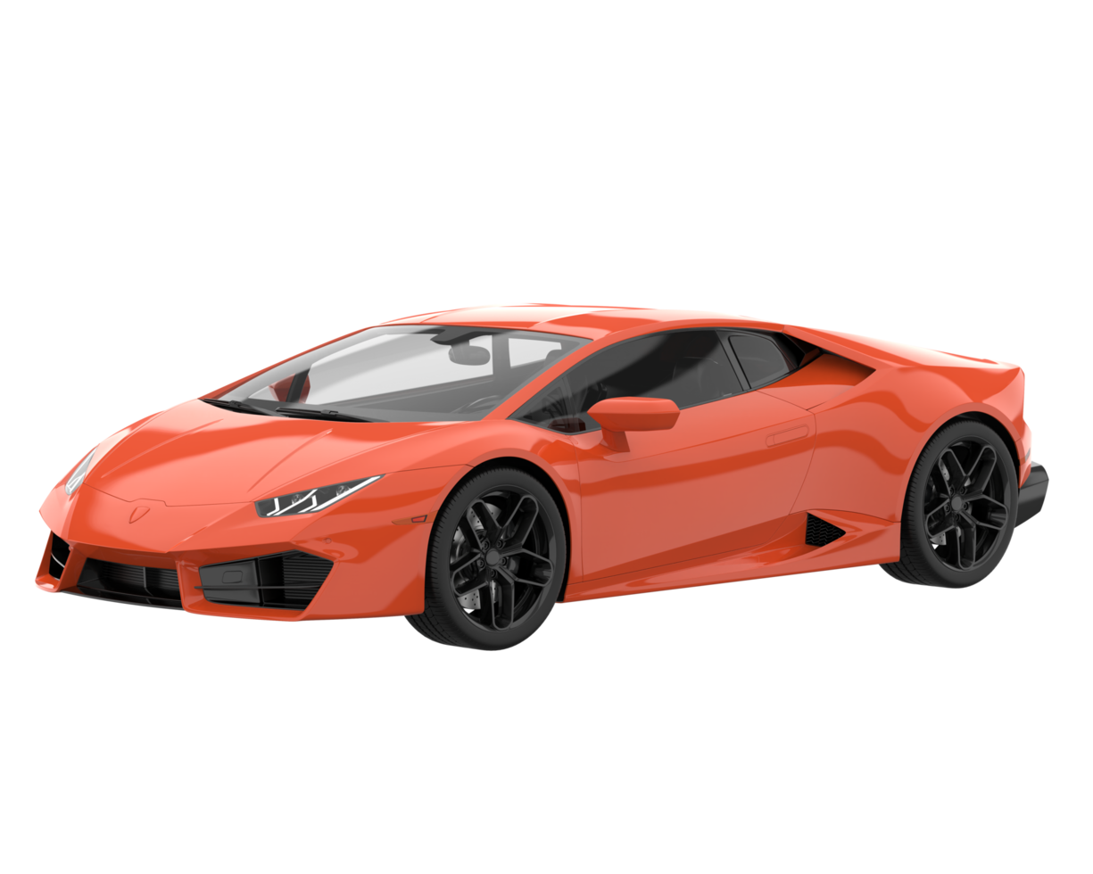 Sport car isolated on transparent background. 3d rendering - illustration png