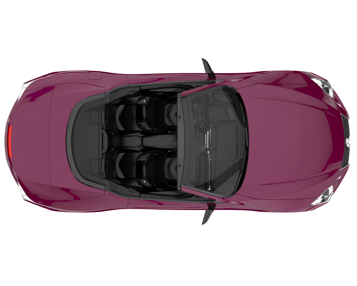 Sport car isolated on transparent background. 3d rendering - illustration png