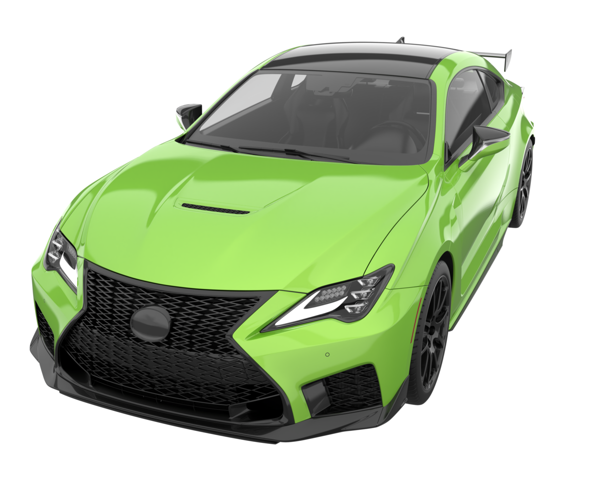 Sport car isolated on transparent background. 3d rendering - illustration png