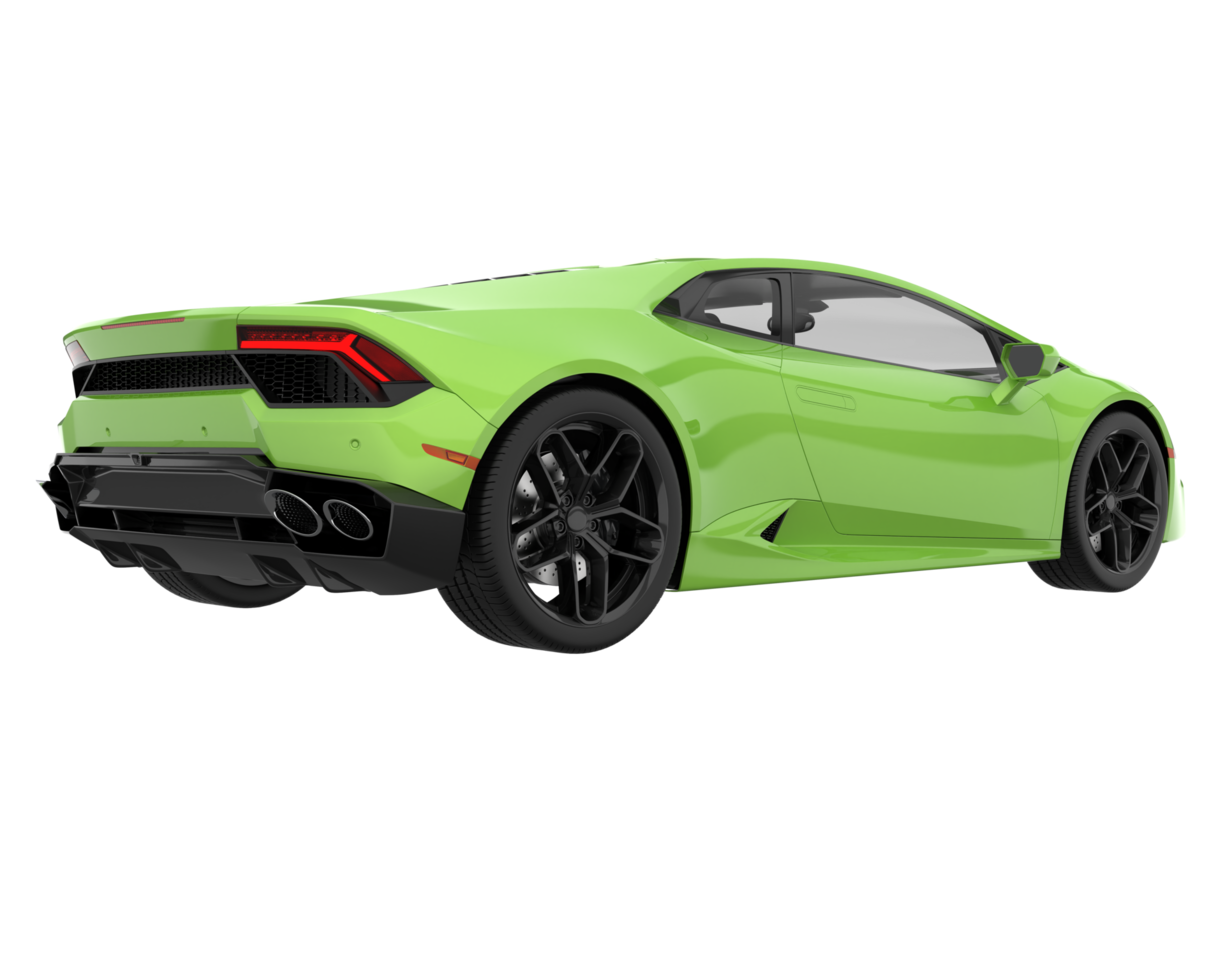 Sport car isolated on transparent background. 3d rendering - illustration png