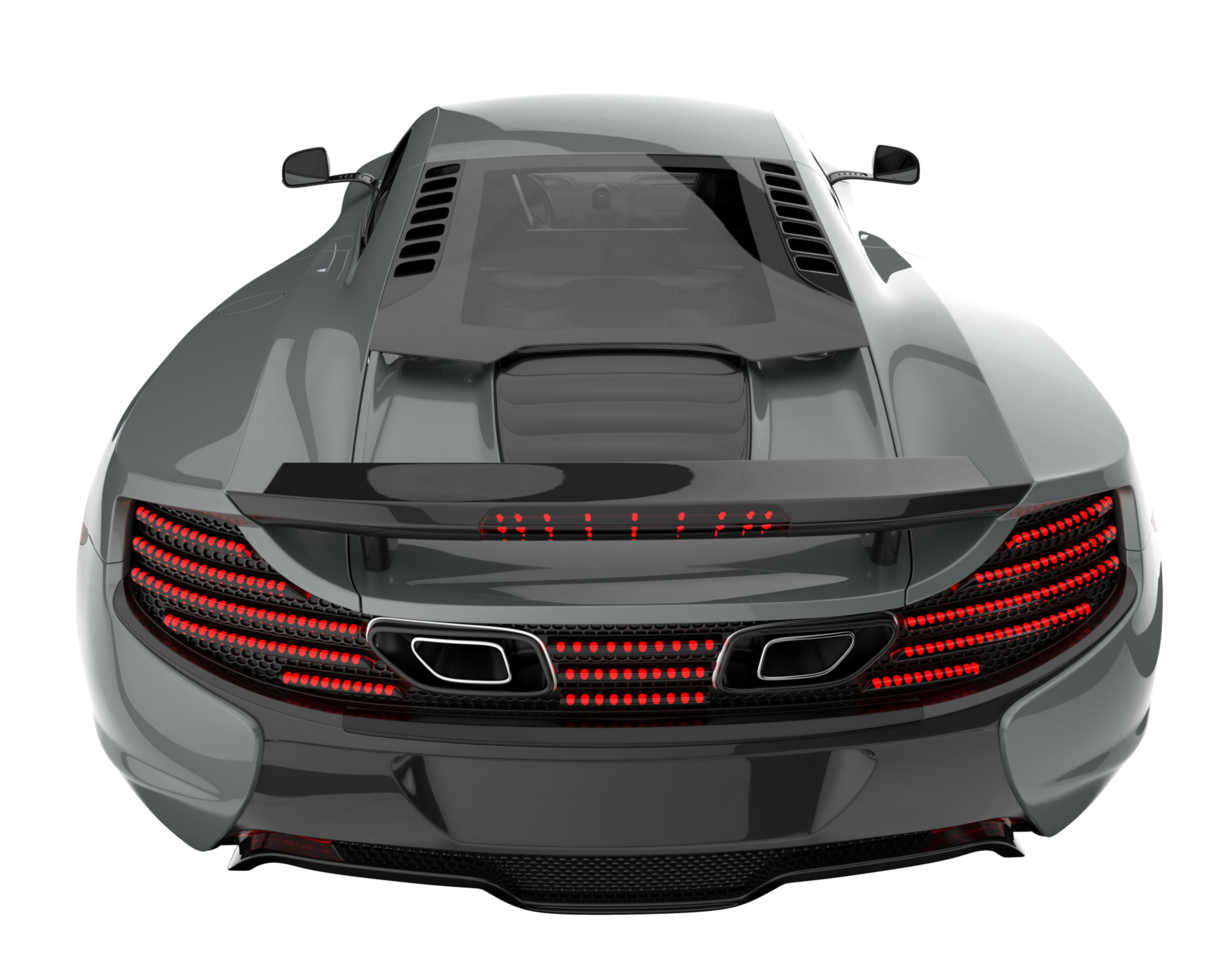 Sport car isolated on transparent background. 3d rendering - illustration png