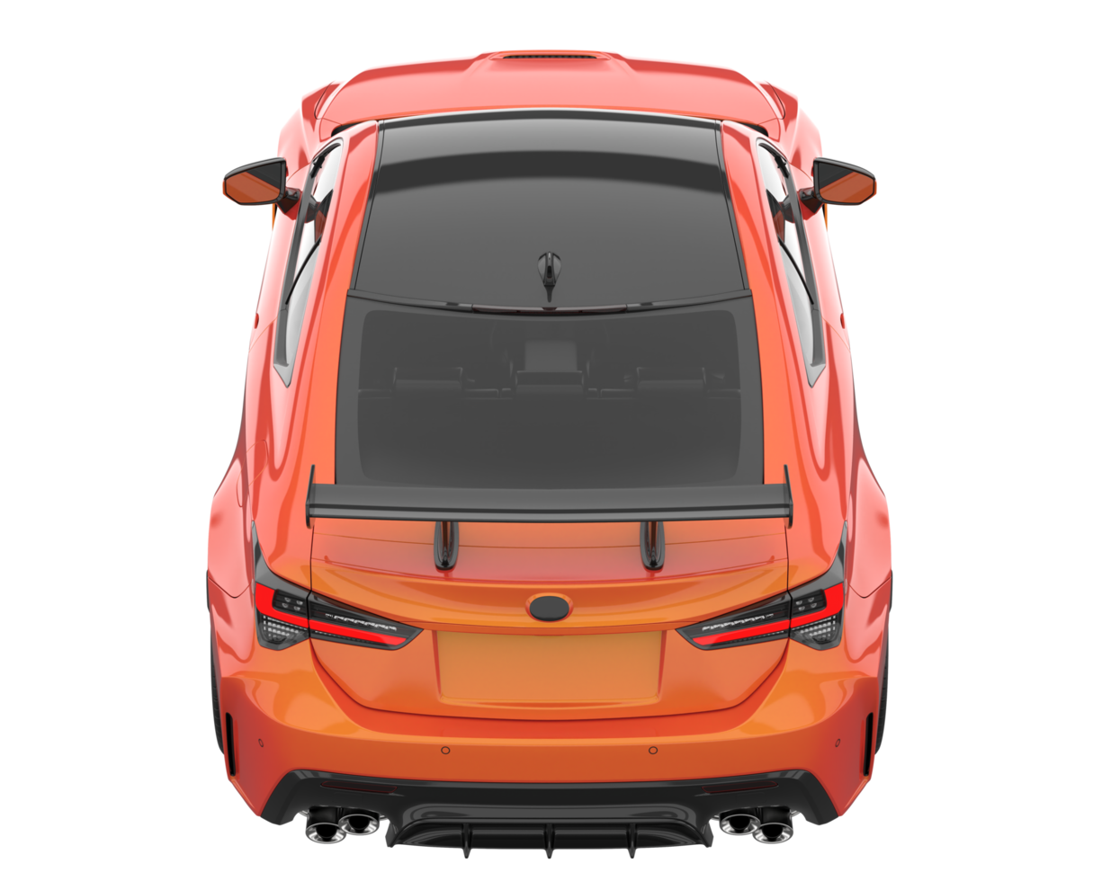 Sport car isolated on transparent background. 3d rendering - illustration png