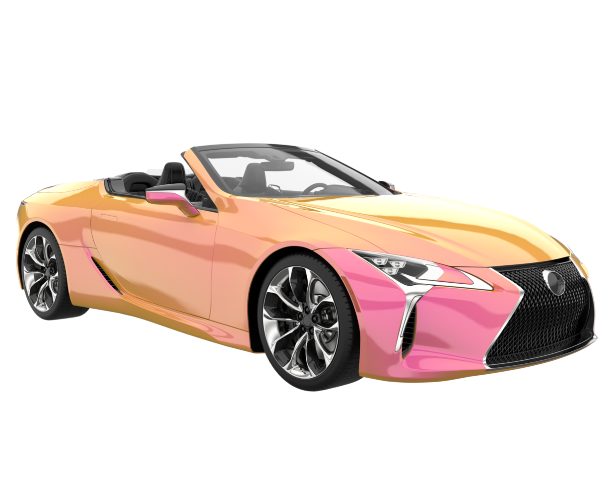 Sport car isolated on transparent background. 3d rendering - illustration png