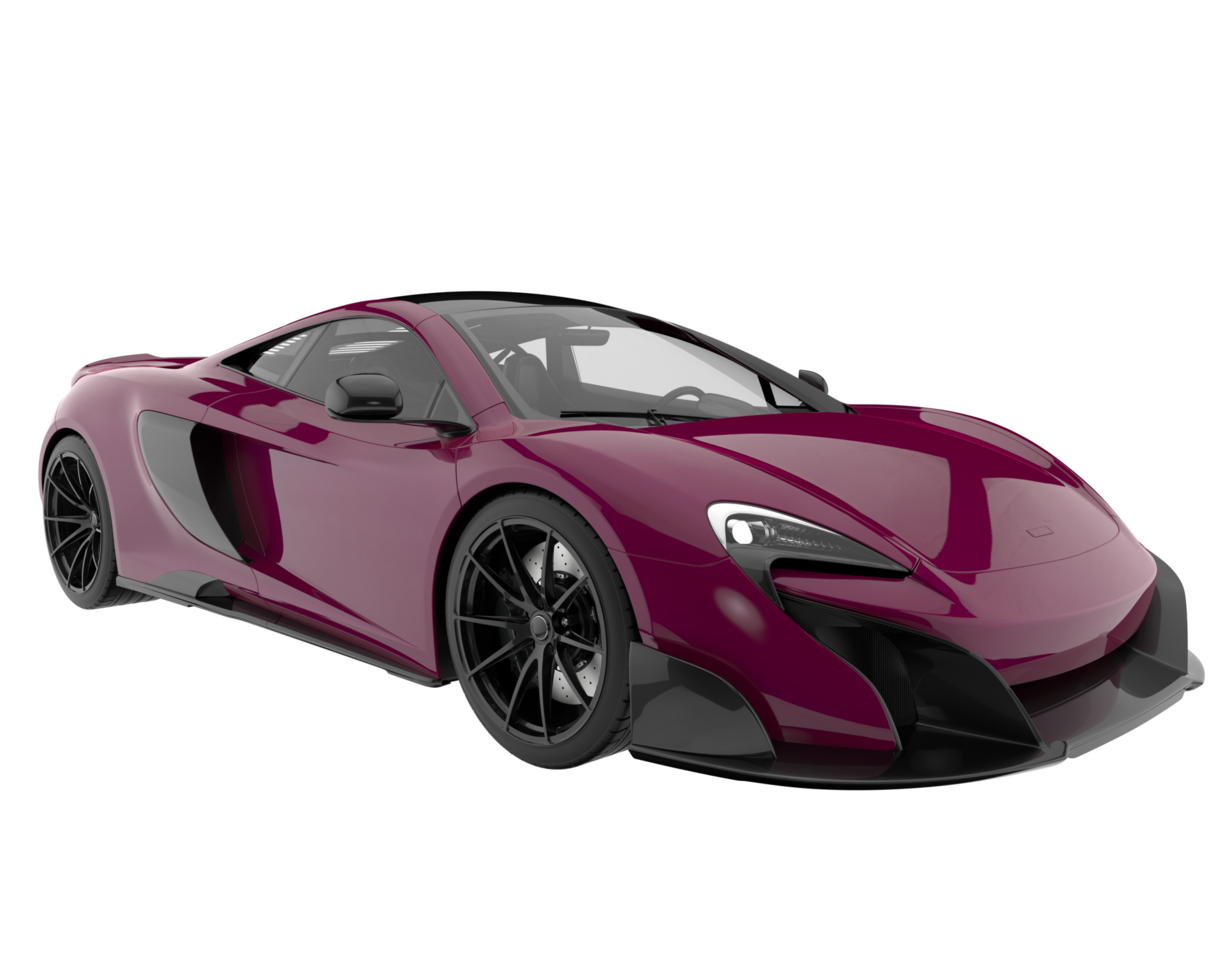 Sport car isolated on transparent background. 3d rendering - illustration png