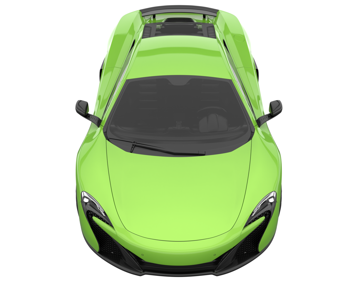 Sport car isolated on transparent background. 3d rendering - illustration png