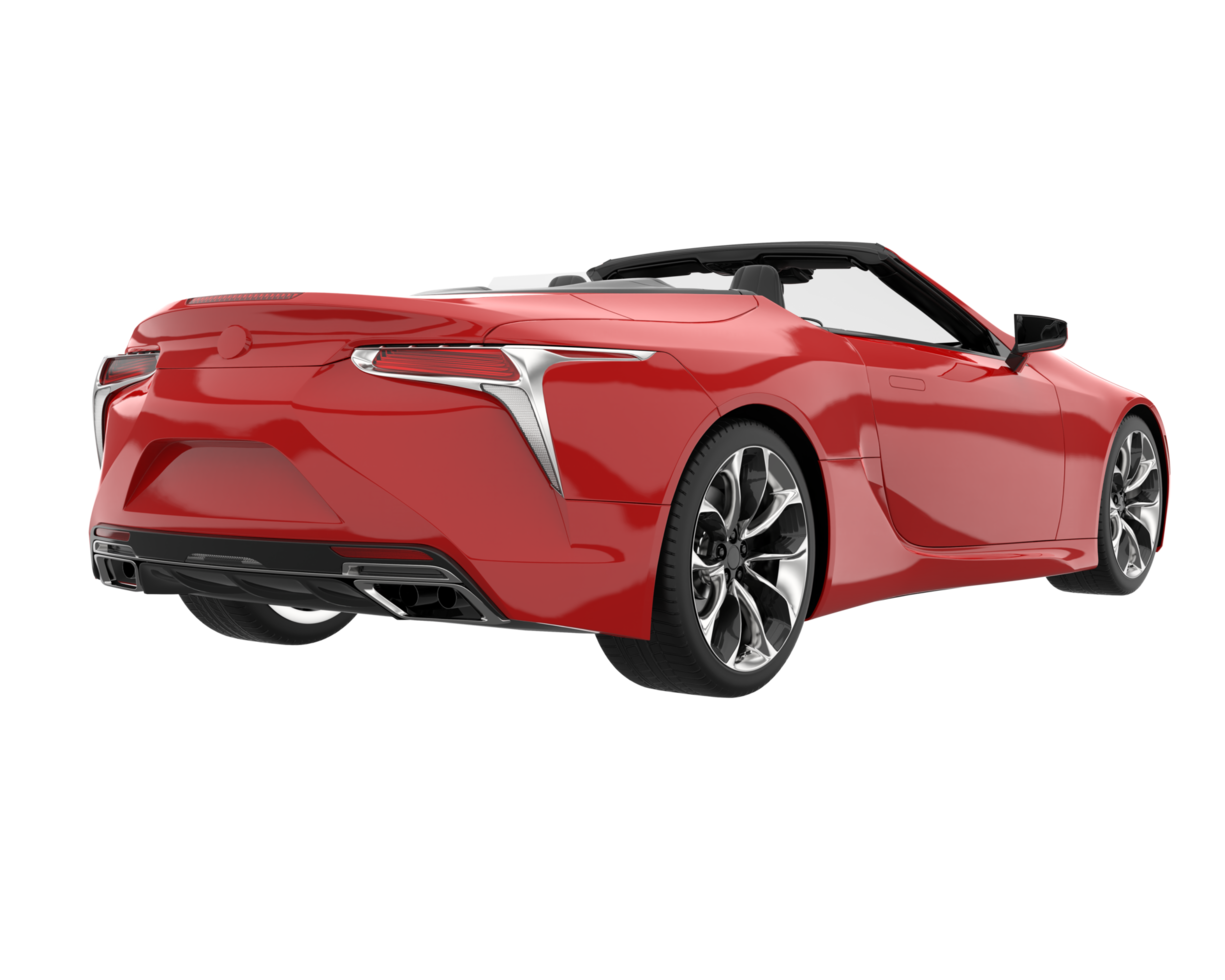 Sport car isolated on transparent background. 3d rendering - illustration png