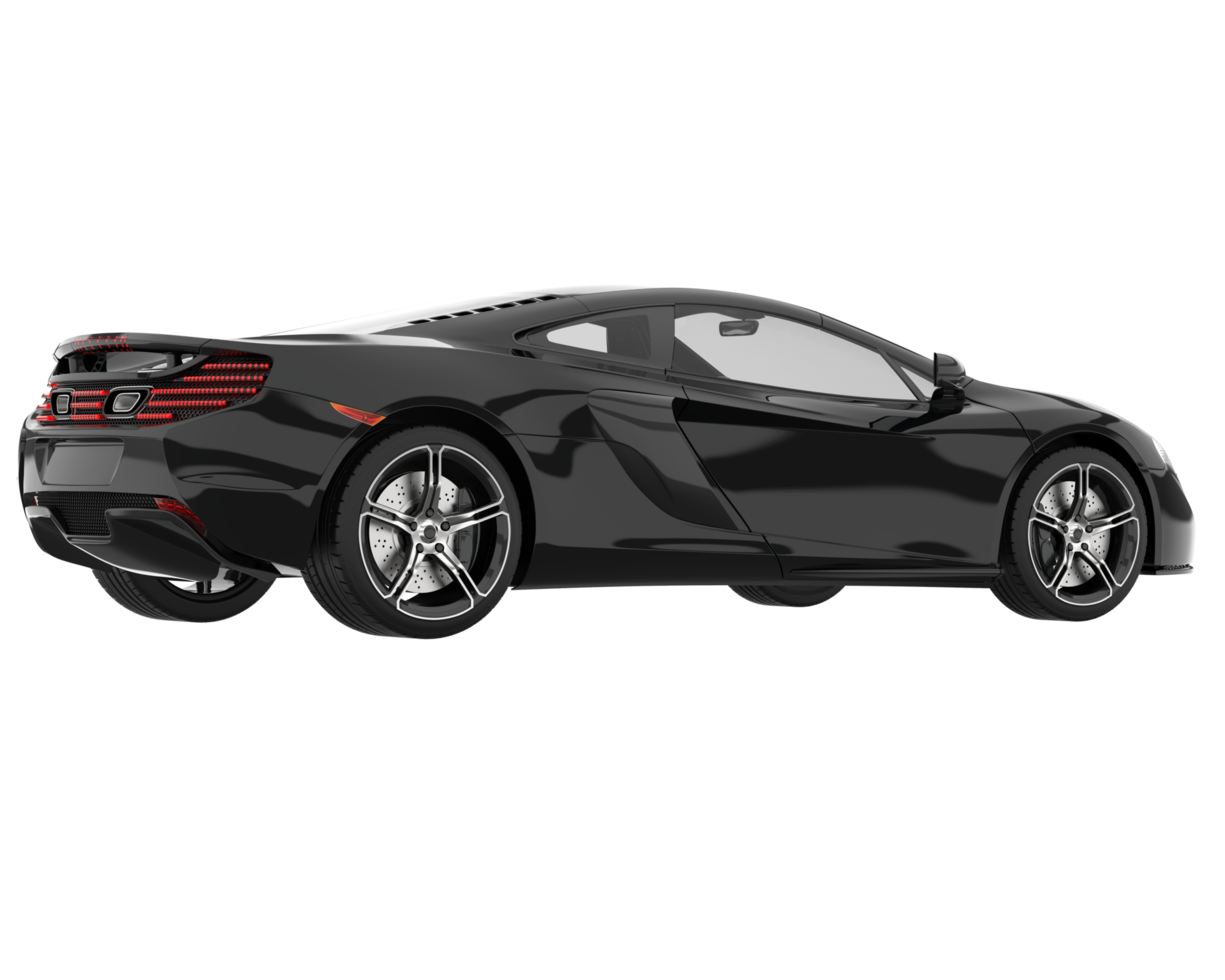 Sport car isolated on transparent background. 3d rendering - illustration png