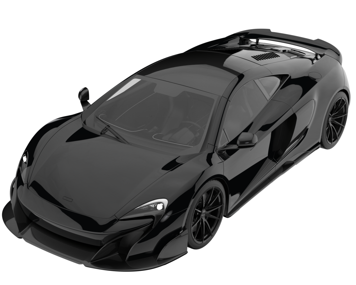 voiture de sport isolée sur fond transparent. rendu 3d - illustration png