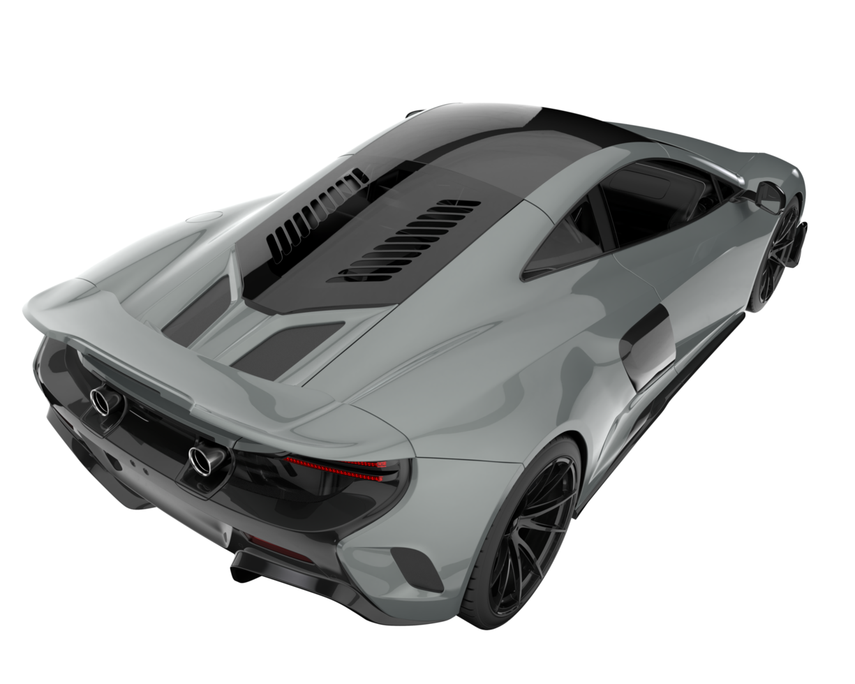 Sport car isolated on transparent background. 3d rendering - illustration png