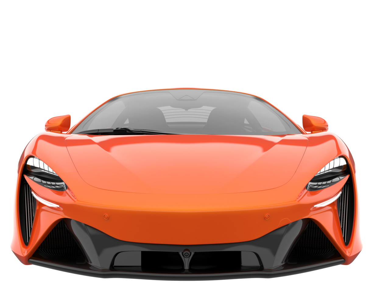 Sport car isolated on transparent background. 3d rendering - illustration png