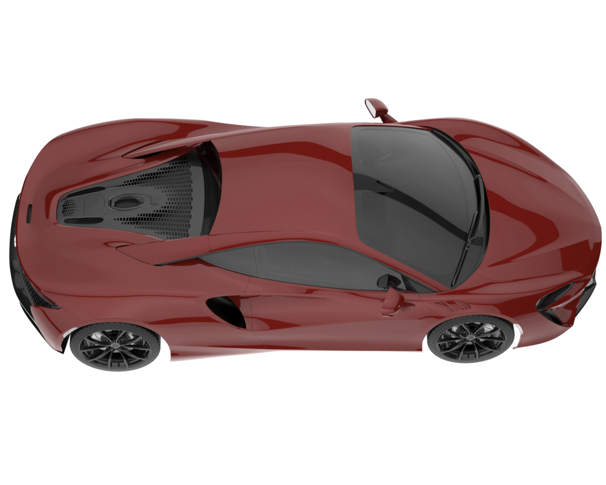 Sport car isolated on transparent background. 3d rendering - illustration png