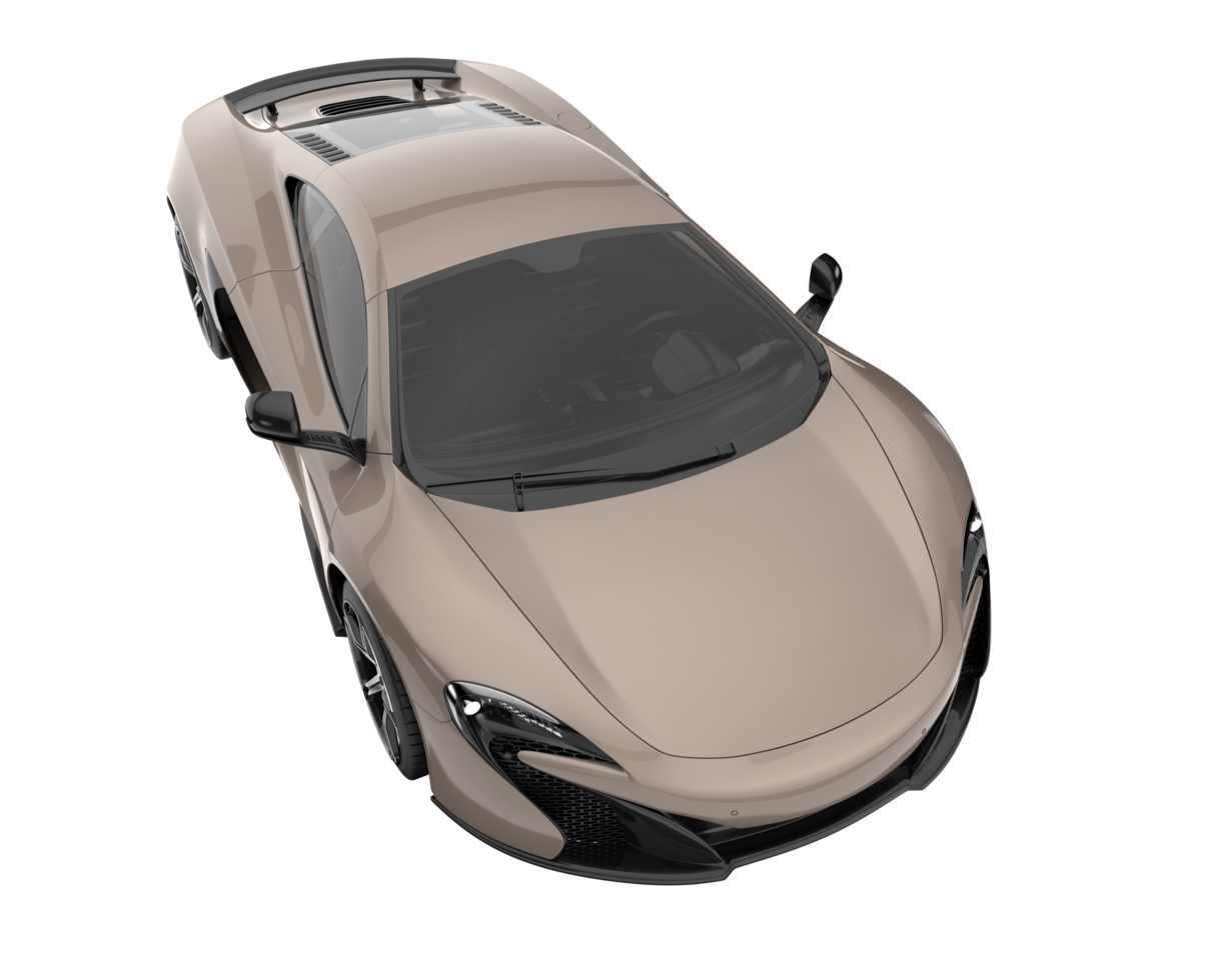 Sport car isolated on transparent background. 3d rendering - illustration png