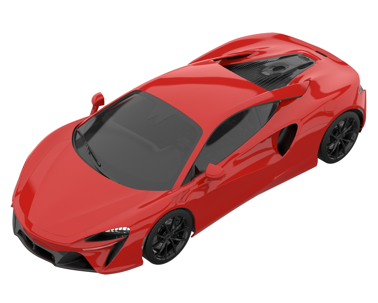 Sport car isolated on transparent background. 3d rendering - illustration png