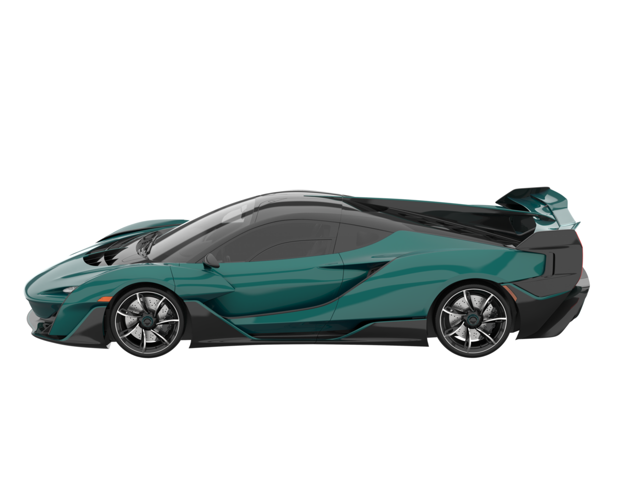 Sport car isolated on transparent background. 3d rendering - illustration png