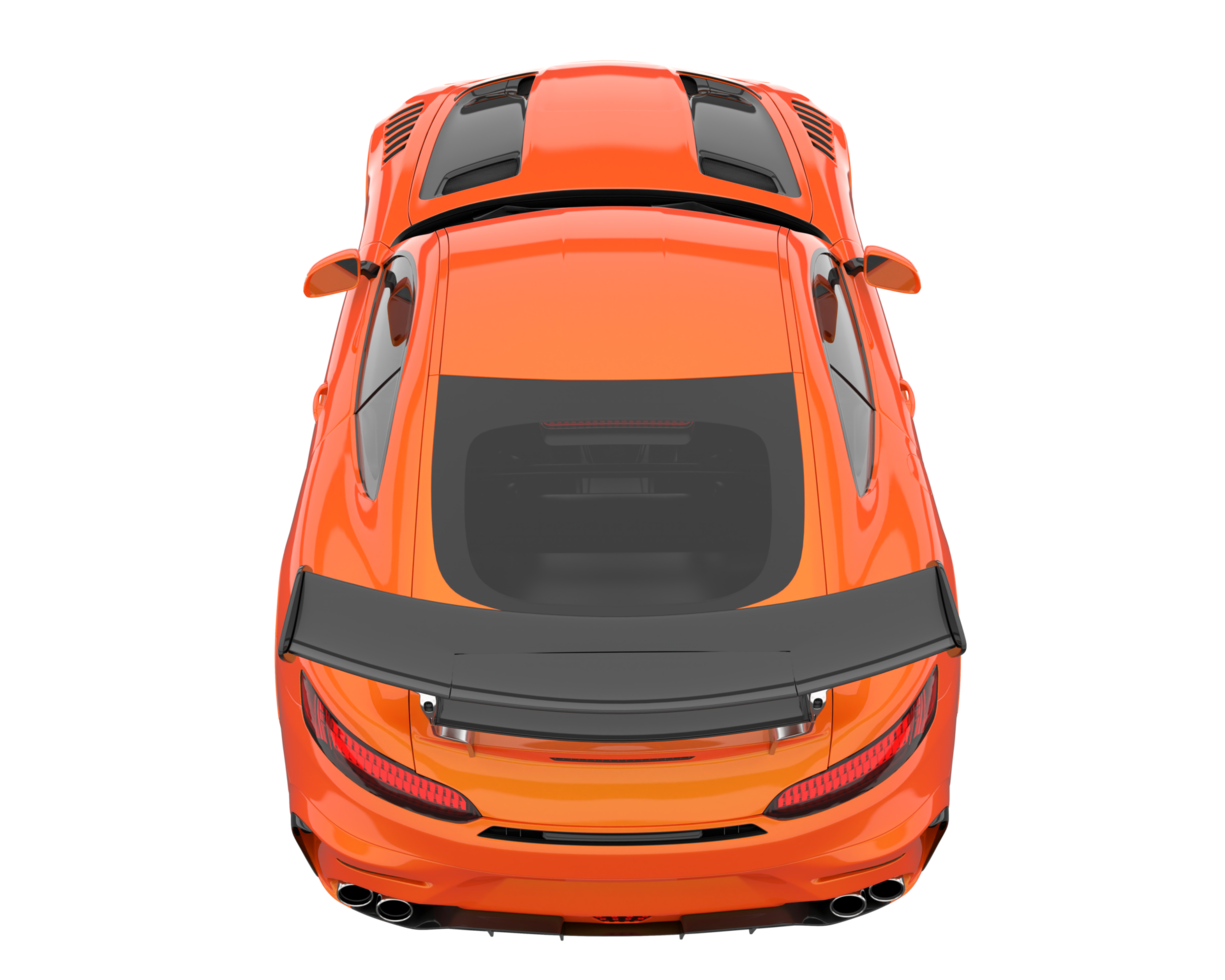 Sport car isolated on transparent background. 3d rendering - illustration png