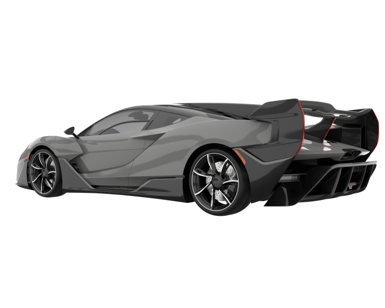 Sport car isolated on transparent background. 3d rendering - illustration png