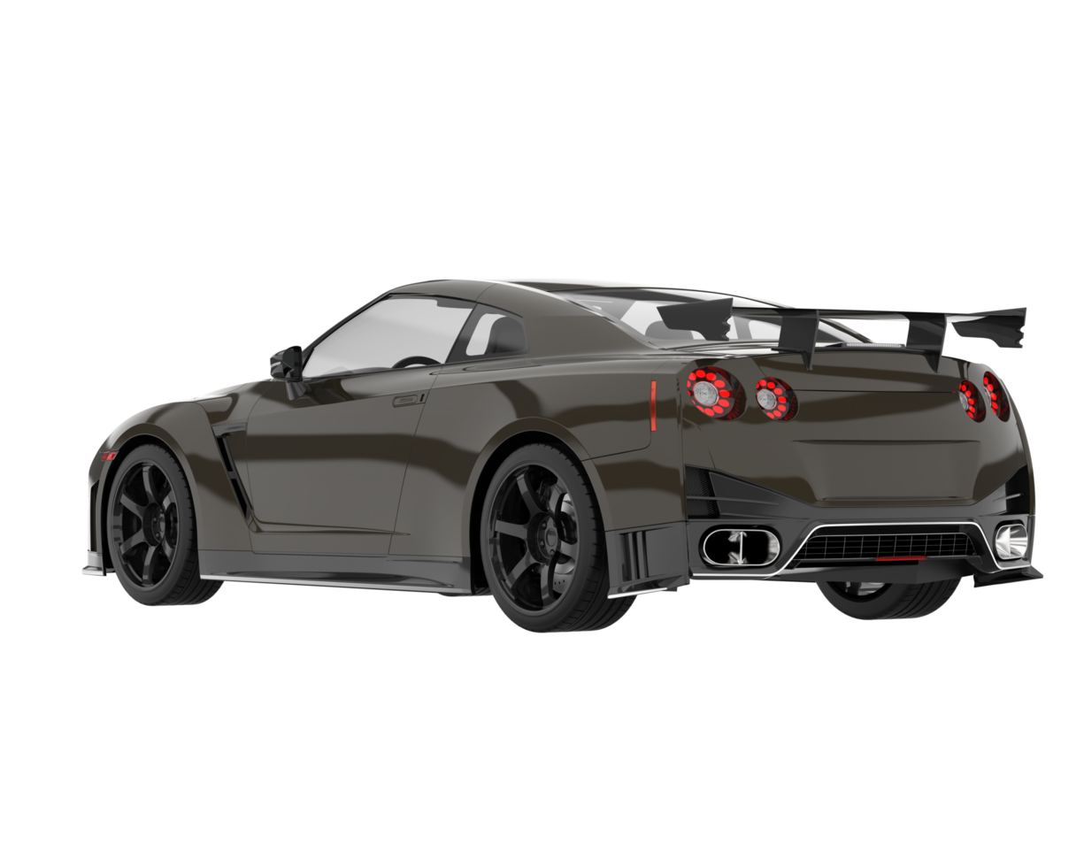 Sport car isolated on transparent background. 3d rendering - illustration png