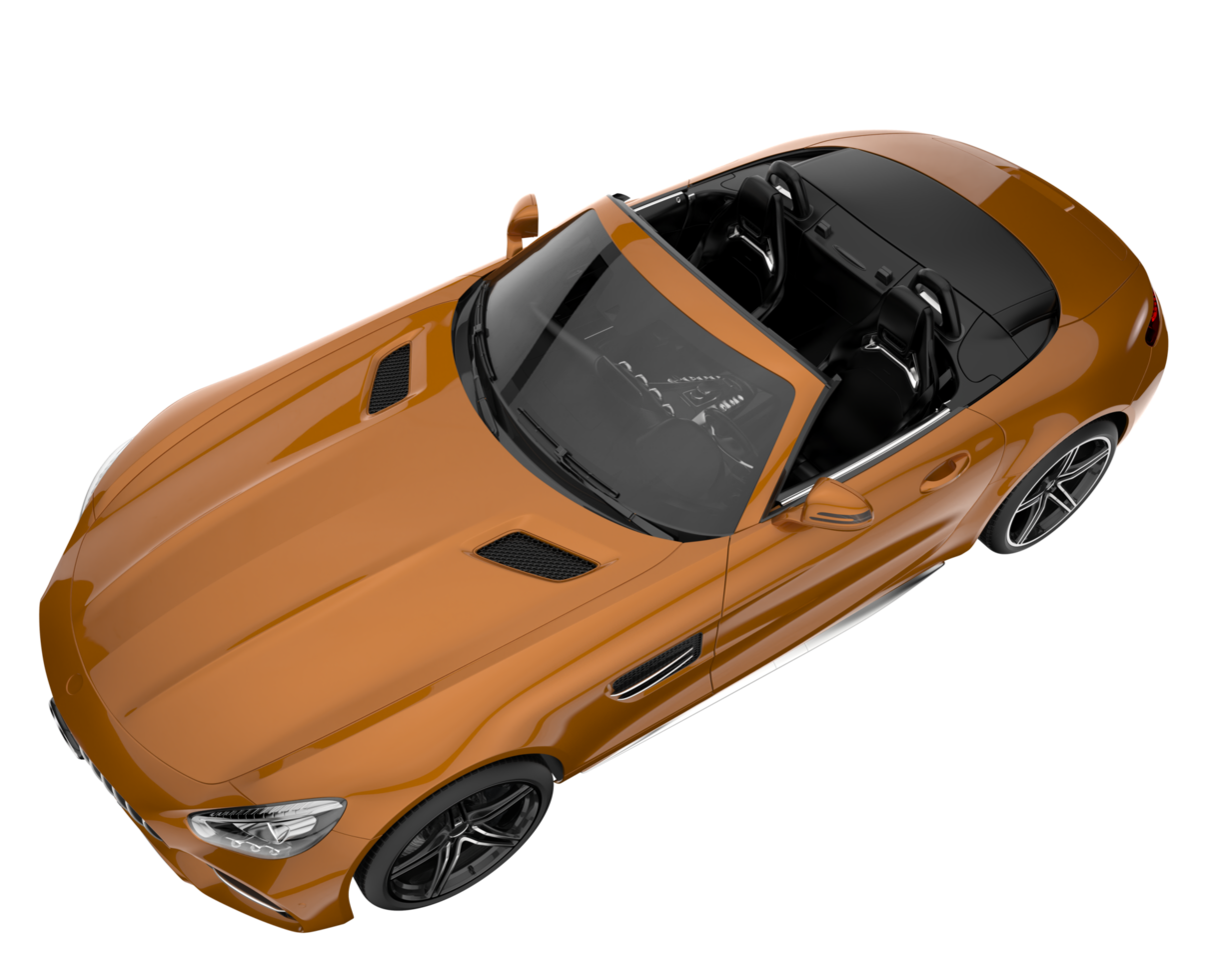 Sport car isolated on transparent background. 3d rendering - illustration png