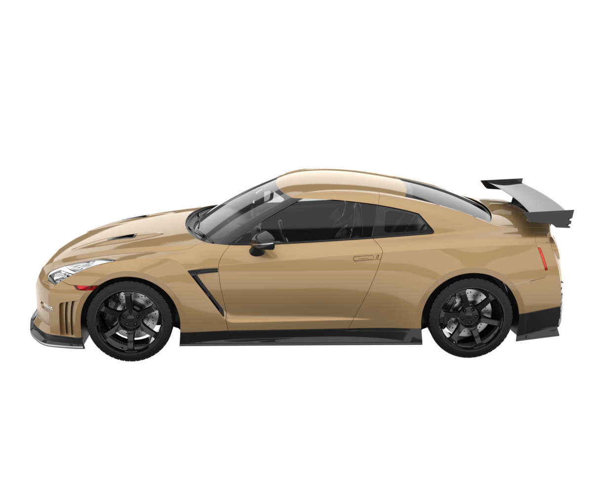 Sport car isolated on transparent background. 3d rendering - illustration png