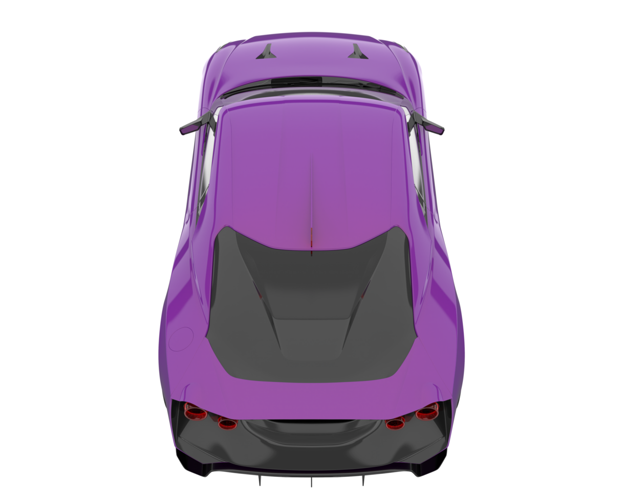 Sport car isolated on transparent background. 3d rendering - illustration png