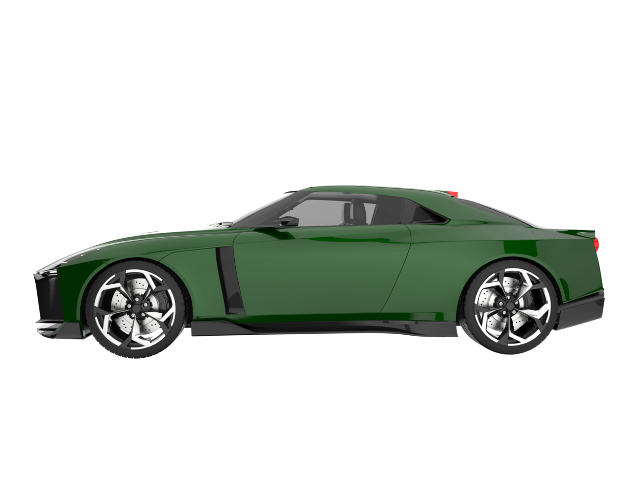 Sport car isolated on transparent background. 3d rendering - illustration png