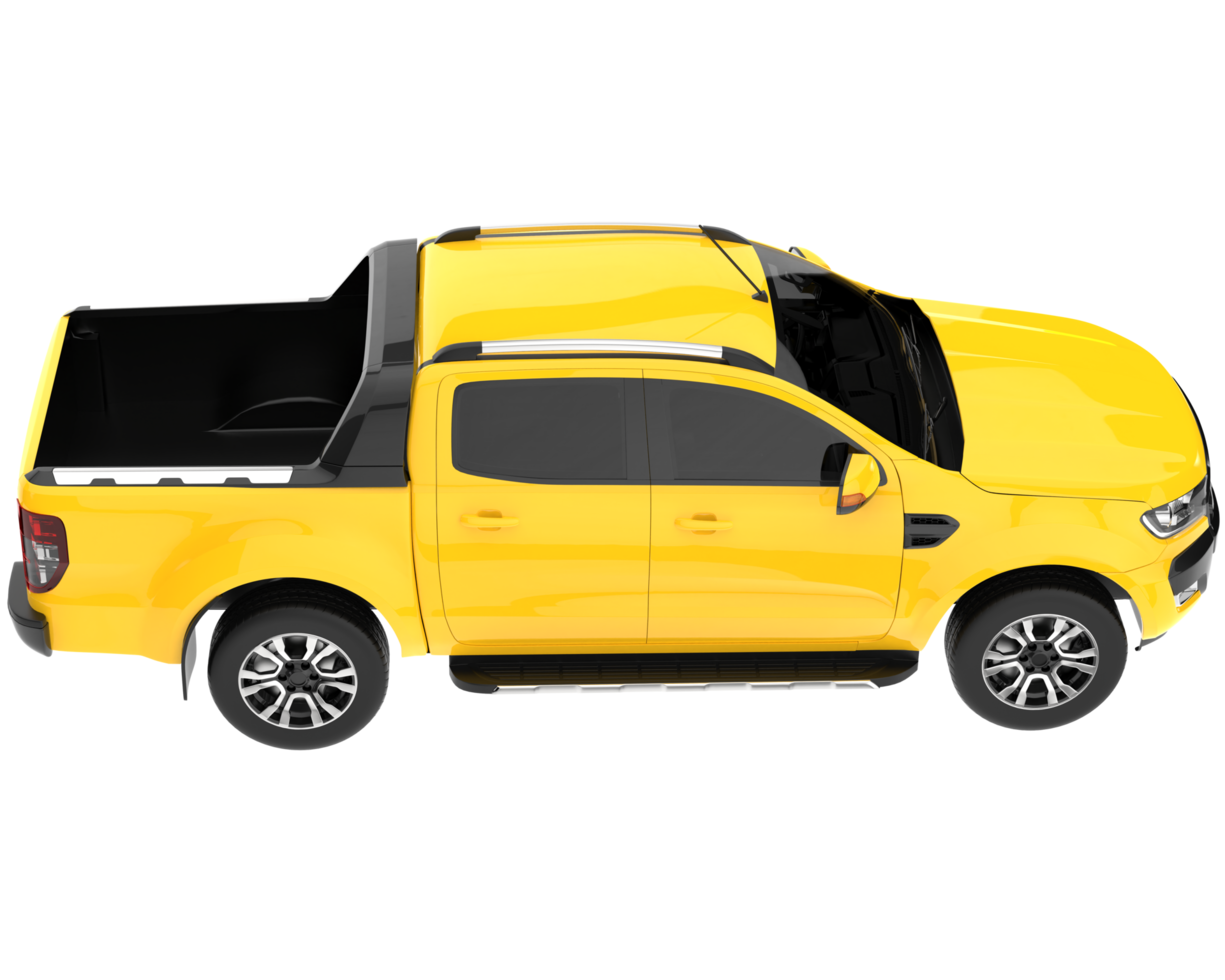 Pickup truck isolated on background. 3d rendering - illustration png