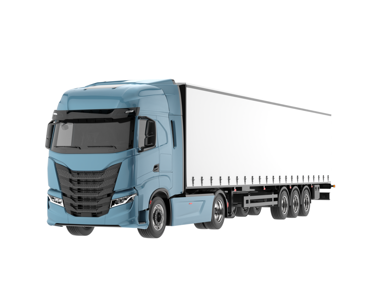 Truck isolated on background. 3d rendering - illustration png