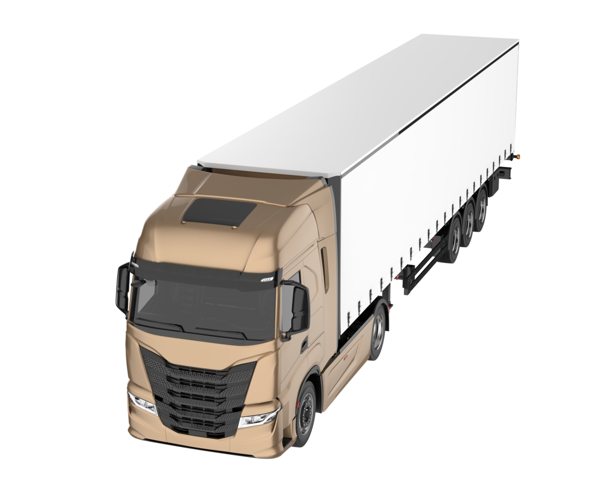 Truck isolated on background. 3d rendering - illustration png