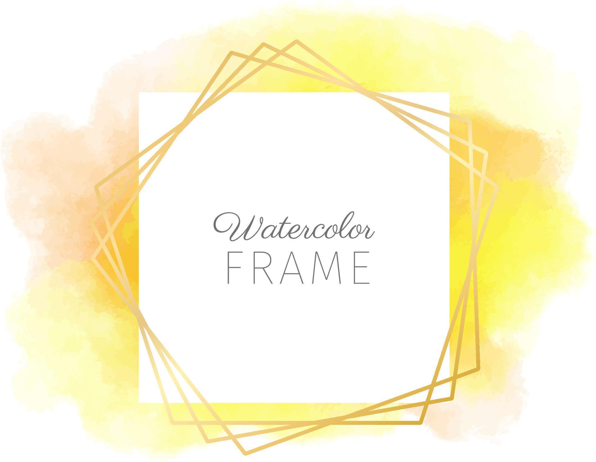 Orange sunset abstract watercolor background frame 19546569 Vector Art at Vecteezy