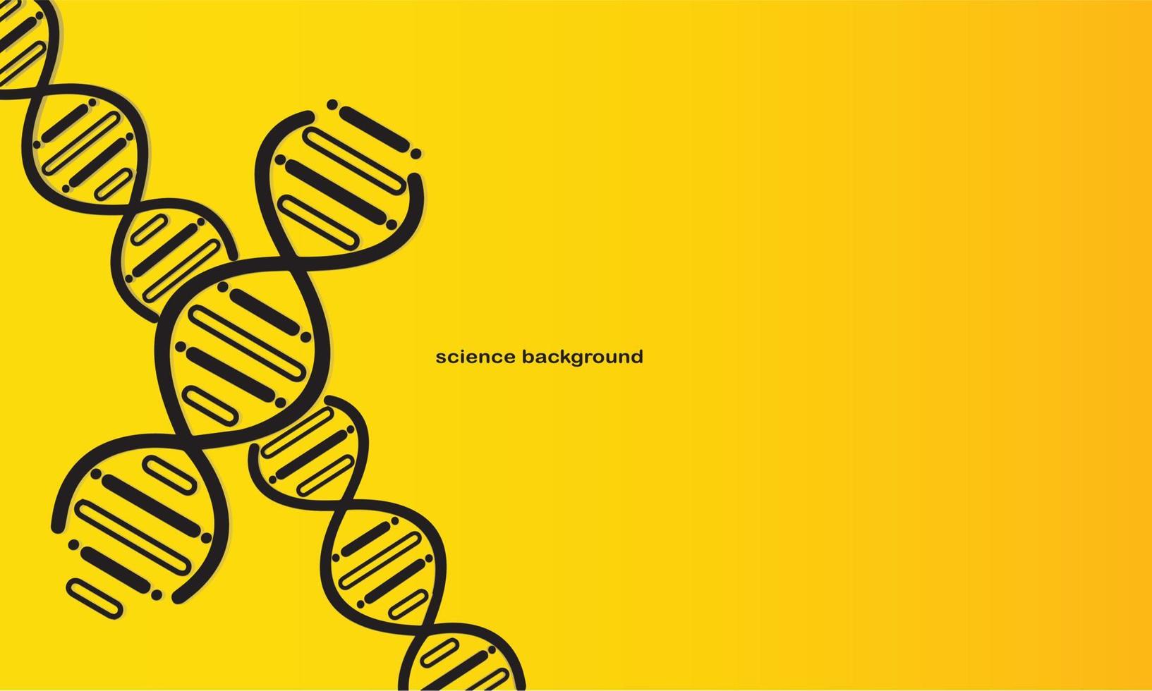 science health background with DNA icon vector