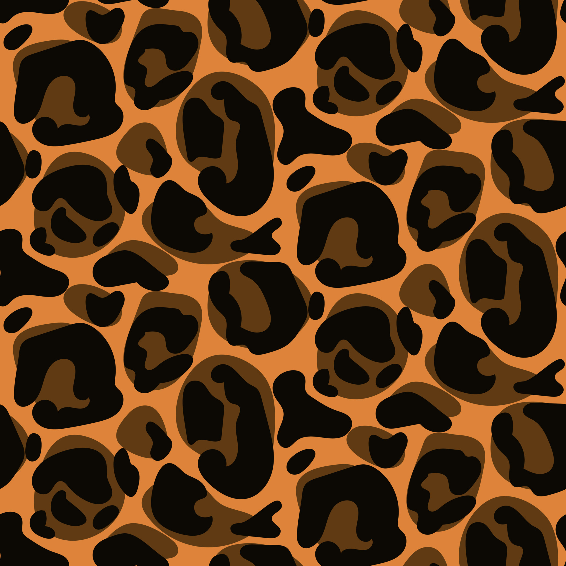 Seamless leopard fur pattern. Fashionable wild leopard print