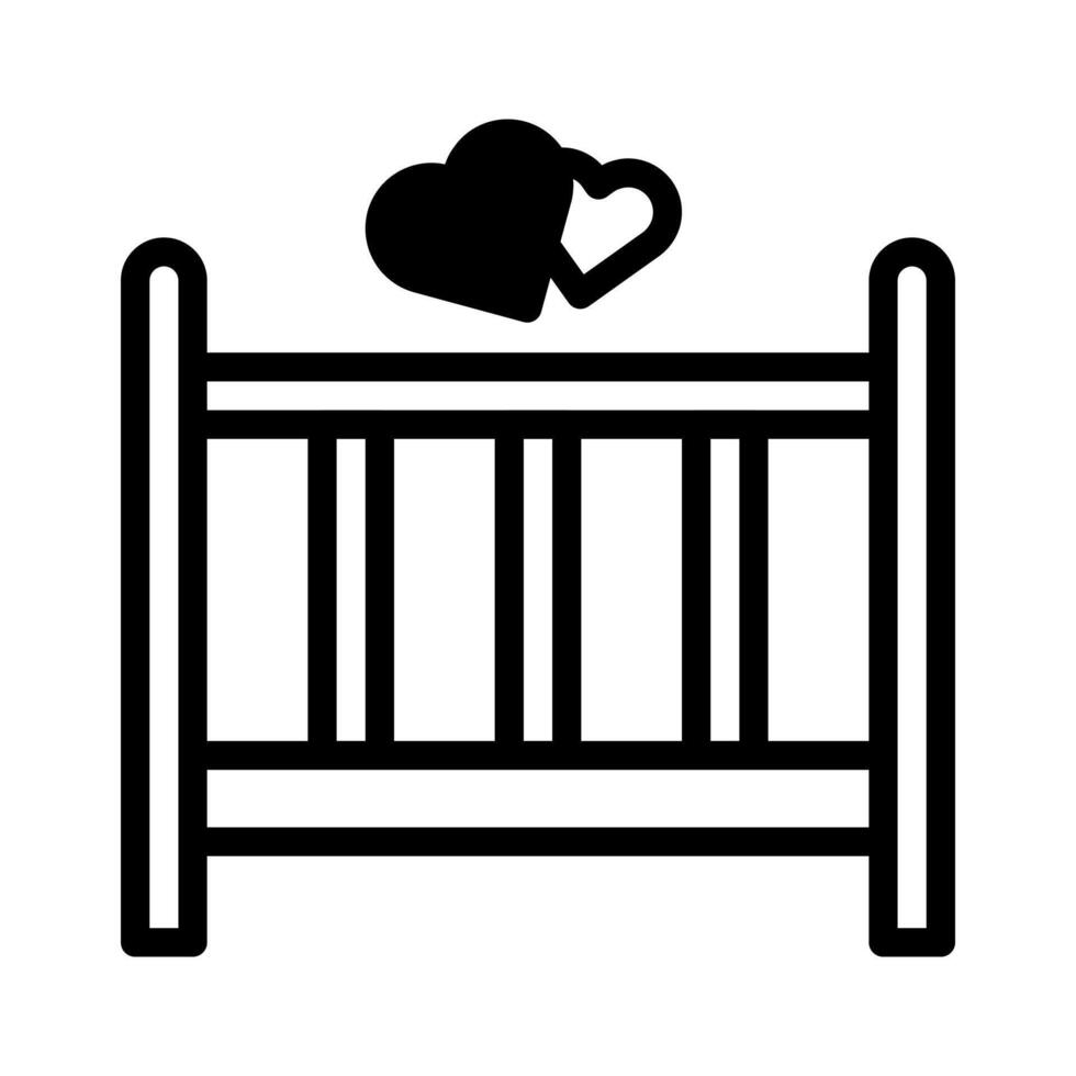 icono de cama duotono estilo negro ilustración de san valentín elemento vectorial y símbolo perfecto. vector