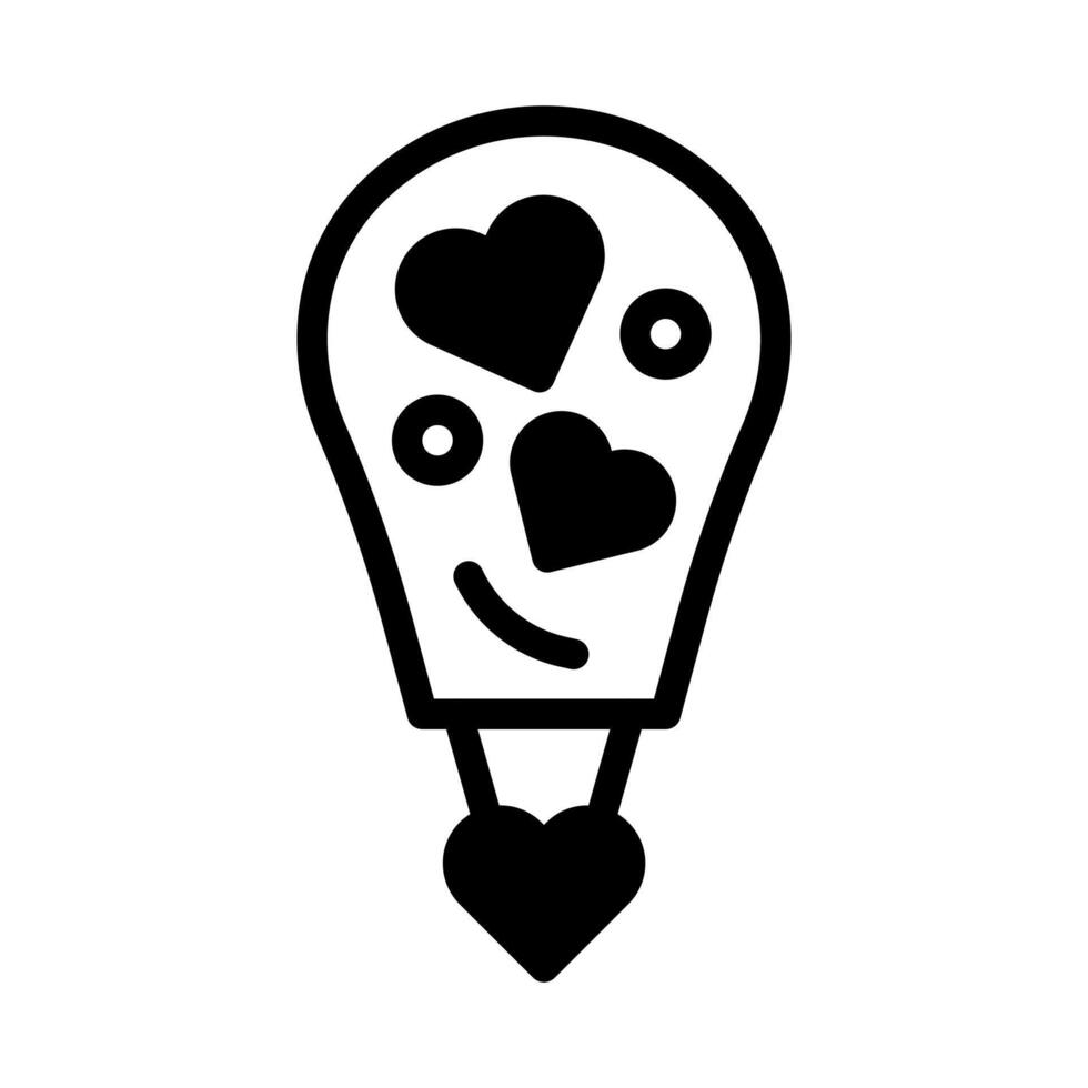 air balloon icon duotone black style valentine illustration vector element and symbol perfect.